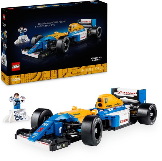 LEGO Icons Williams Racing FW14B en Nigel Mansell Formule 1 Auto - 10353