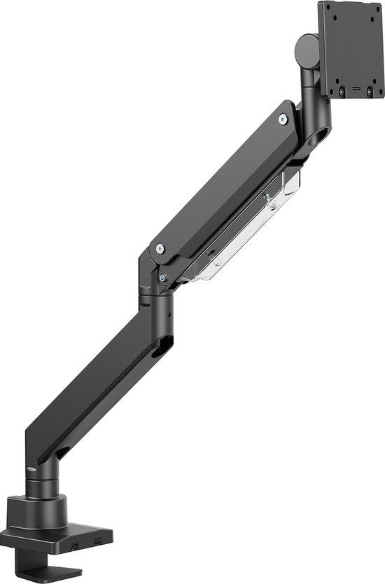 Maclean MC-968 - Monitorbeugel - Monitorhouder - Dubbele arm - Met gasveer - 17-57 inch - Tot 27kg - Zwart