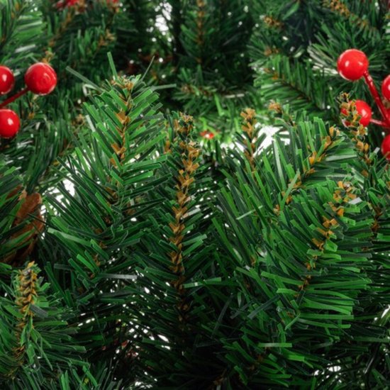 Ruhhy Grote Kerstkrans 60cm - Stijlvol en Duurzaam voor Deur en Interieur