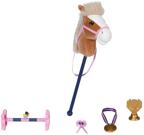 BABY born stokpaardje set poppen accessoires 43 cm speelgoed.