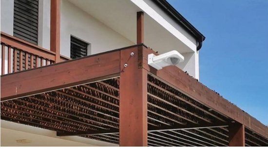 Bewegingsmelder met Schemerschakelaar – IP65 – 360° Detectie – Bewegingssensor 20m Bereik - Wit