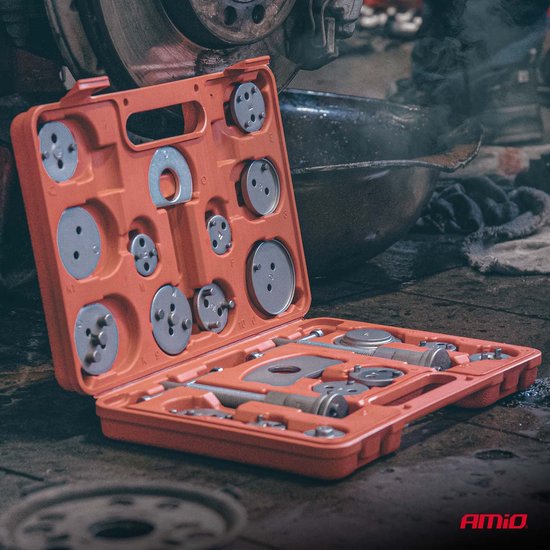 AMiO Remzuiger Terugstel Set 22 Delig - Brake Piston Compression en Wind Back Tool Kit