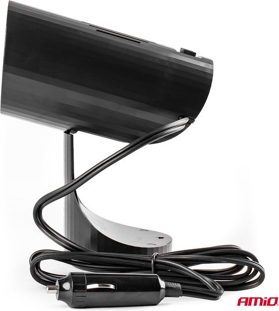 Autokachel Raamontdooier - Voorruitverwarming - Verwarming ventilator - 12 volt / 150W - Zwart