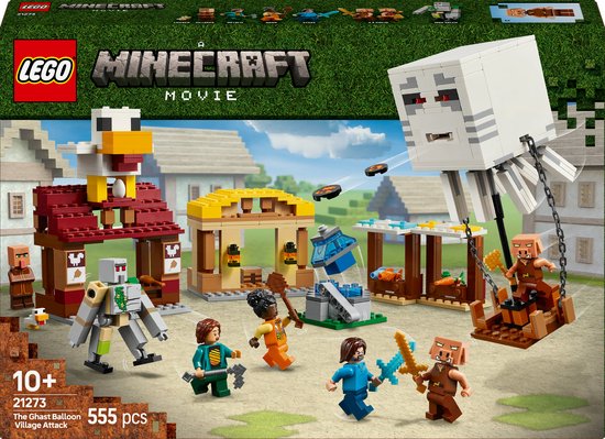LEGO Minecraft De Ghast-Ballon Aanval op het dorp - 21273