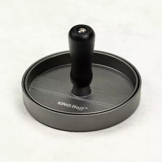Kinghoff - Hamburgerpers - Aluminium - Antikleef - 12cm