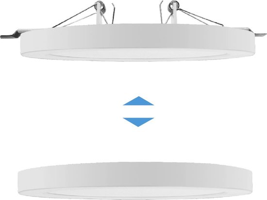 Led4U - Panel plafond LED 7in1 verborgen oppervlak ultra slank 30W 3 kleuren (WW, NW, CW)