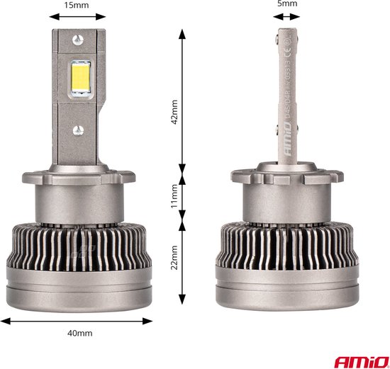 AMiO LED Koplampen XD-serie D4S/D4R – Krachtige LED Dimlichten voor Helder Wit Licht
