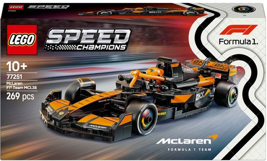 LEGO Speed Champions McLaren F1 Team MCL38 racewagen Set - 77251