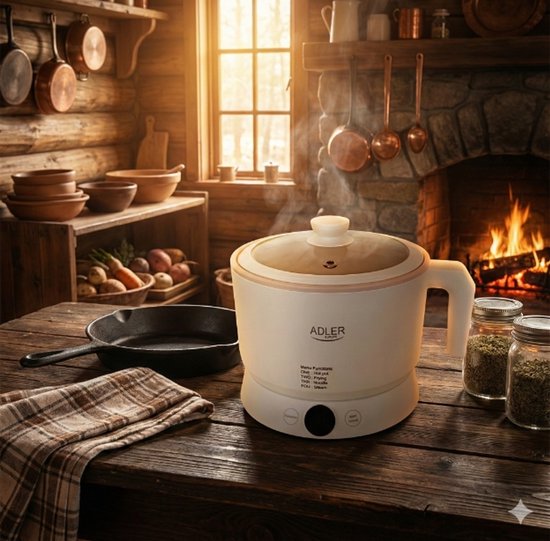 Multicooker 1L – Multifunctionele Elektrische Kookpot – 4 Standen – Adler AD6422