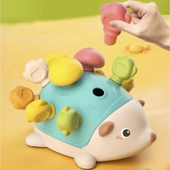 Educatief Speelgoed Puzzel - Egeltje - Kleuren Herkennen - Leerzaam Speelgoed voor Baby's en Peuters - Kleuren Matchen - Interactief Peuterspeelgoed - Sensorisch Speelgoed - Montessori