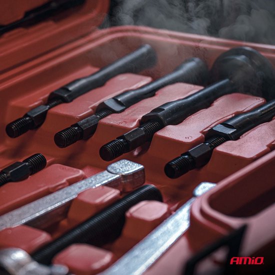 AMiO Slide Hammer Bearing Puller 8-58 mm 16 pcs - Professionele Lager Trekker Set voor Demontage