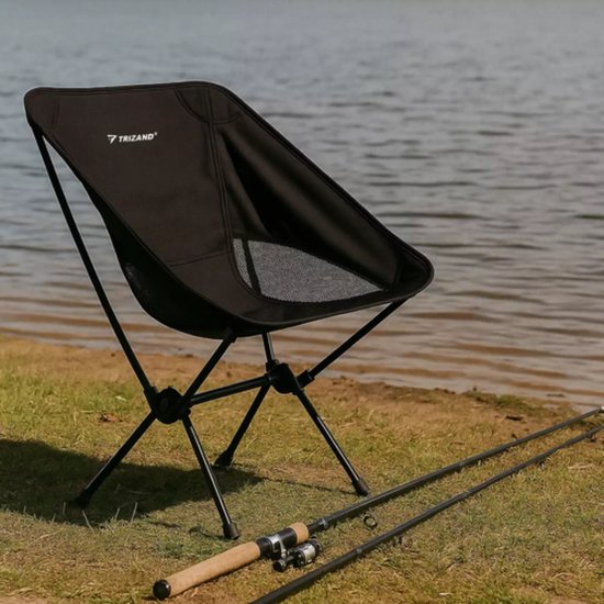 Trizand opvouwbare campingstoel – licht, sterk, compact – 120 kg draagvermogen