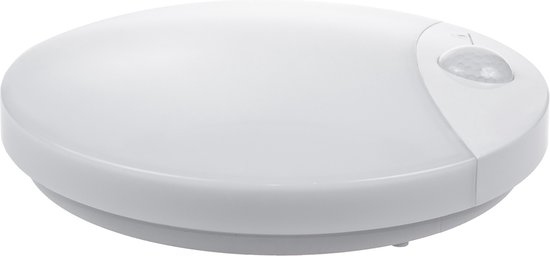 Maclean - LED-lamp met bewegingsmelder | 10W - IP44 - natuurlijk wit (4000K) 900lm - Wit