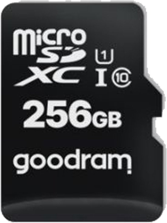 Goodram - Geheugenkaart - microSD 256 GB - Class 10 UHS-I - Inclusief Adapter SD