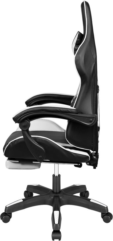 Krüger&Matz GX-150 game stoel - gaming chair - gamingstoel - zwart / wit