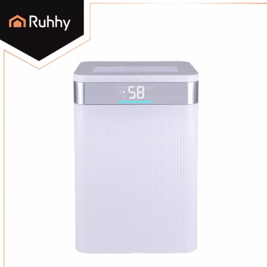 Ruhhy Slimme luchtontvochtiger Brisoo 2000 – 20L/24h capaciteit, WiFi-bediening, stille werking en 4,3L tank voor thuisgebruik