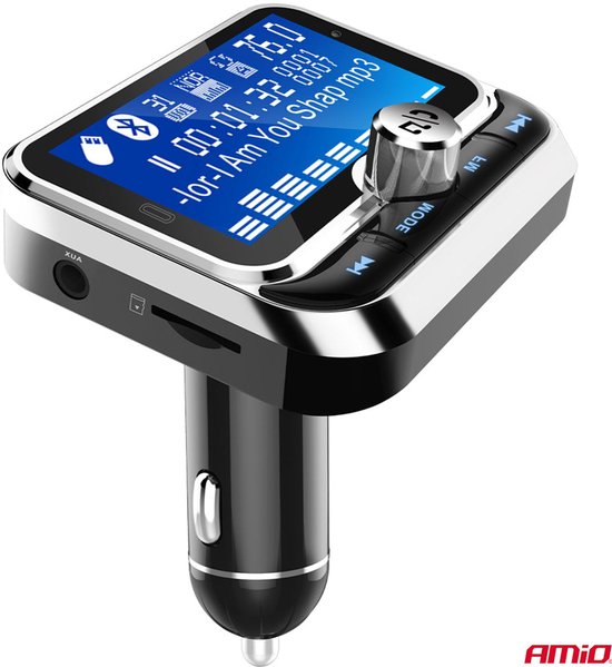 Car FM Transmitter with Remote 2×USB-A 12V 24V – Bluetooth, Hands-Free Bellen en Multifunctioneel