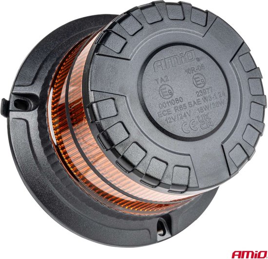 AMiO Stroboscoop Zwaailicht LED Waarschuwingslamp Heavy Duty W29M 12V 24V Oranje