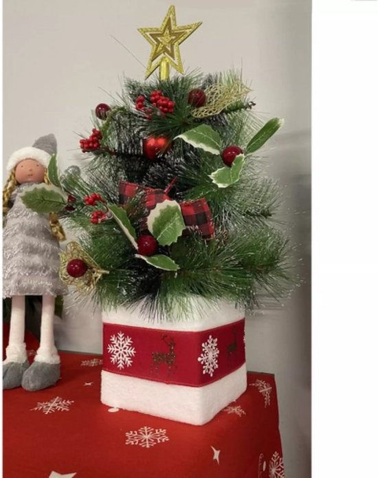 Ruhhy Kunstkerstboom 45cm: Stijlvolle Mini Kerstboom voor Elk Interieur