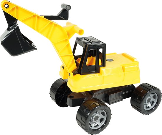 Lena Graafmachine Giga Trucks Junior 70 Cm Zwart/geel