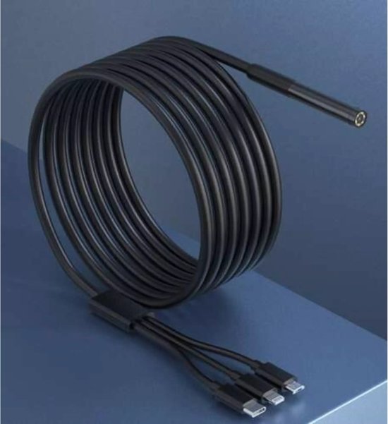 Ruhhy Endoscoop - Inspectiecamera USB - Inspectiegereedschap - 7mm kop - Flexibele HD - 2 meter Kabel - voor Android & IOS