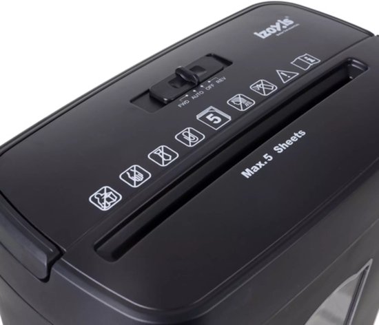Izoxis Documentvernietiger – Papiervernietiger – Compact en Veilig tot 10 Vellen