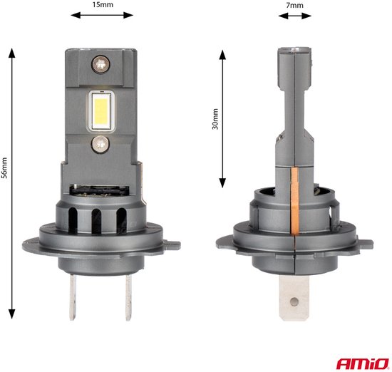 AMiO LED Koplampen X4-serie AVIATOR H7/H18 6500K max. 44W Dimlichten Wit