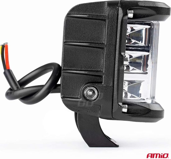 AMiO Krachtige Werklamp AWL08 12 LED (2 lampen) 9-36V Verstraler Spot Robuust Offroad