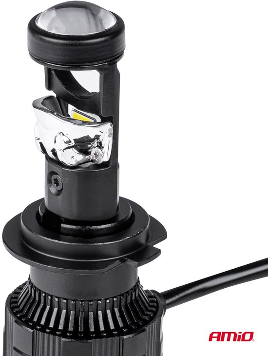 AMiO LED Koplampen H7/H18 PL-lensserie Dimlichten Wit
