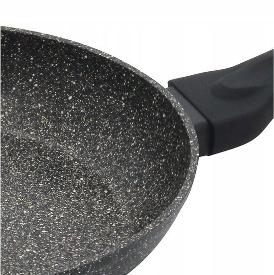 Klausberg 7296 -  hapjespan met deksel - Ø28 cm - Marmer coating - Alle warmtebronnen