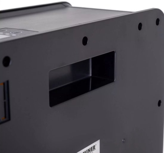 Kaminer Elektrische kachel 2000W met LED-vlameffect, keramische verwarming en afstandsbediening