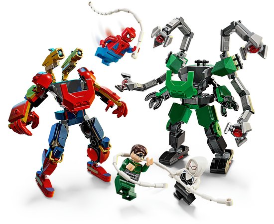 LEGO Marvel Mechaduel: Spider-Man vs. Doc Ock Superhelden - Bouwpakket voor Kinderen - 76338
