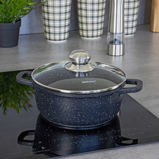 Kinghoff 1597 - Braadpan - met Aromaknop - 28 cm - 6.5 liter