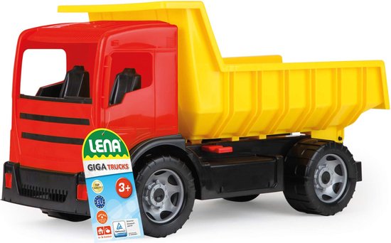 Vrachtwagen Lena Met Laadbak - Rood/Geel