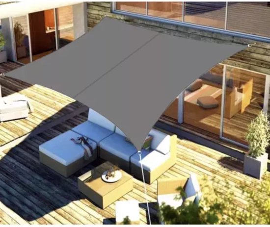 Gardlov Grijs Zonneschermzeil 3x2m - Compact en Effectief tegen UV-stralen