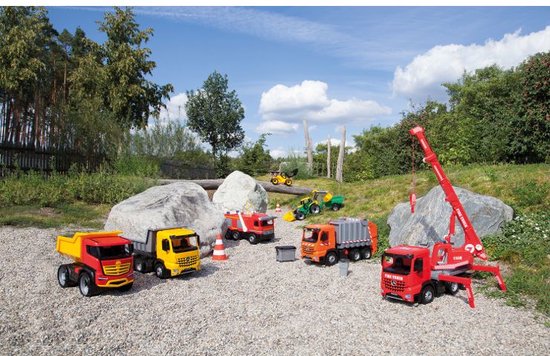 Lena GIGA TRUCKS -  Tractor met Aanhanger - 94 Cm -  Europese topkwaliteit