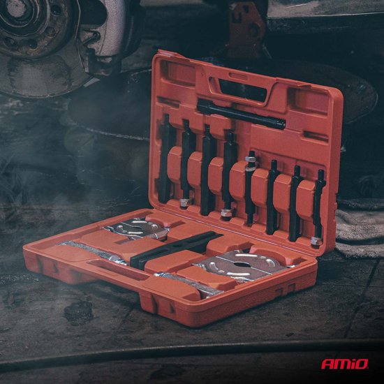 AMiO Lager Trekker Set met Separator 14 Delig - Bearing Separator en Puller Gereedschap 25-75 mm