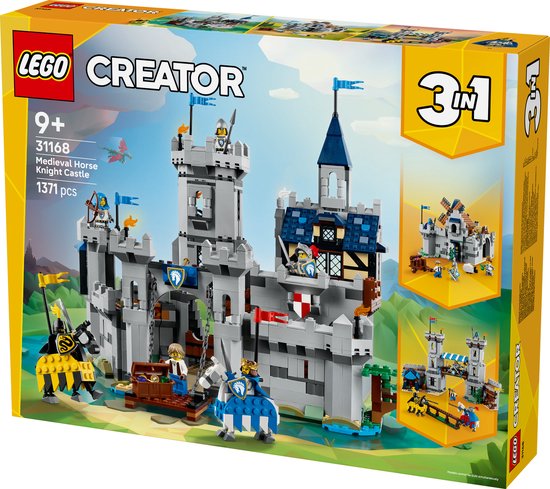 LEGO® Creator 3in1 Middeleeuws Kasteel met Ridders te Paard - 31168