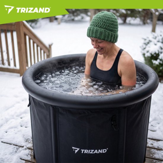 Trizand Opvouwbaar ijsbad 320 liter met 5-laagse isolatie, hoes, pomp en antislip mat