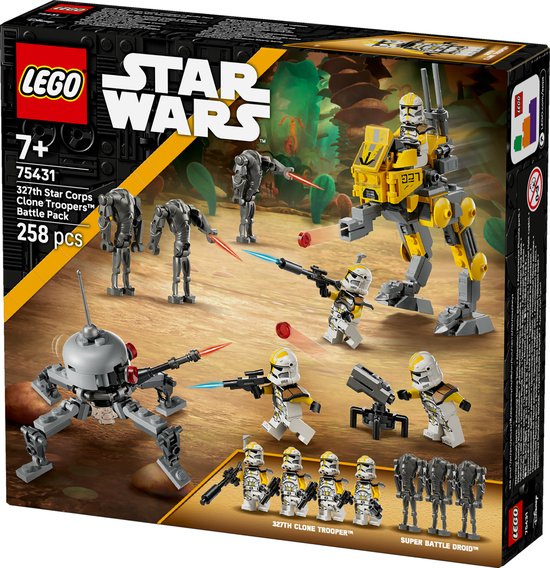 LEGO Star Wars 327th Star Corps Clone Troopers Battle Pack Bouwpakket voor Kinderen - 75431
