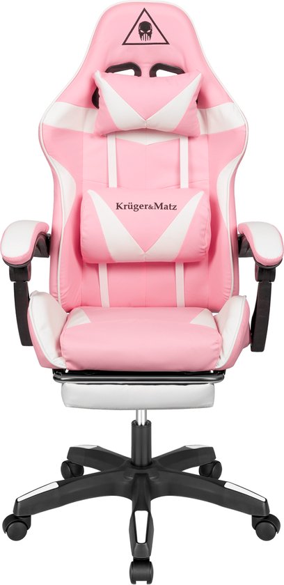 Krüger&Matz KM0790PIN - Warrior GX-150 gaming stoel, roze