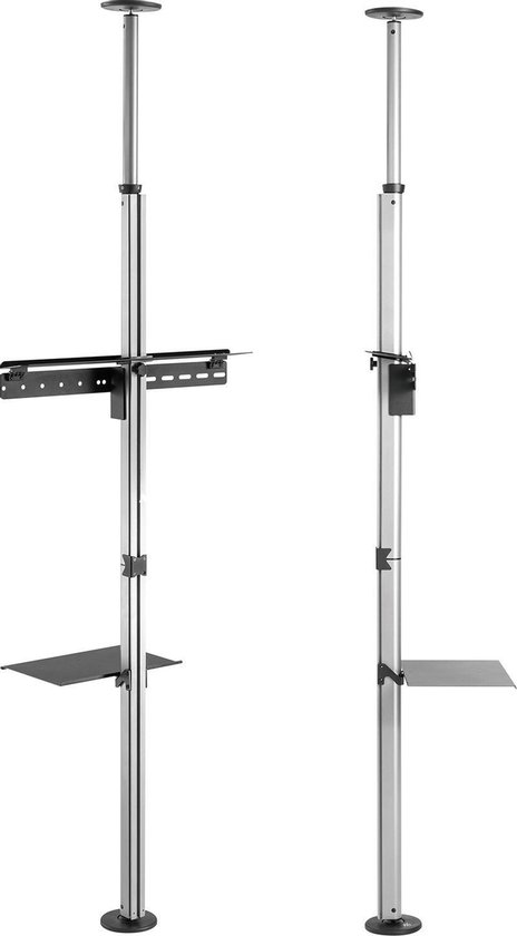 Telescopische tv-houder, plafond en vloer met plank Maclean MC-791N 37 "-70", max. 30 kg