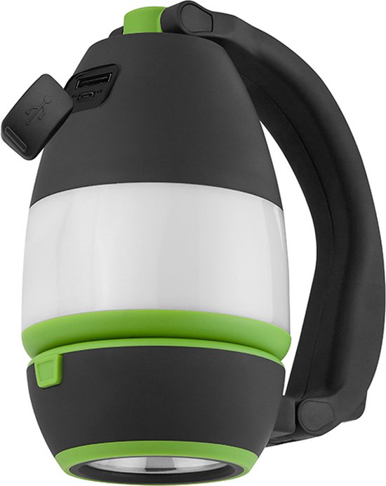 Tracer Flex 3-in-1 Multifunctionele Draagbare Campinglamp - Zaklamp - Tafellamp - Oplaadbare Powerbank lamp 1500 mAh - Outdoor Verlichting - Camping Accessoire