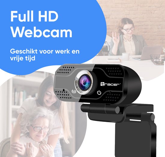 Webcam - Voor pc - Met Microfoon - Full HD