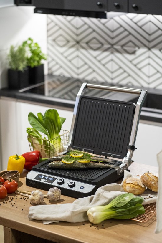 Adler AD 3059 - Electric grill - LED - 2in1