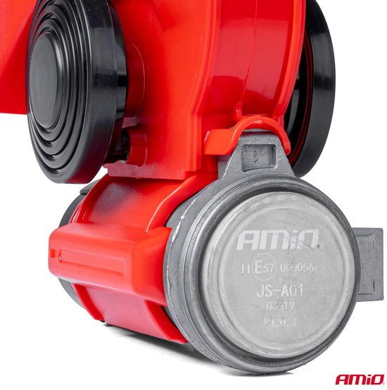 AMiO Claxon Toeter 12V met Compressor en Relais - 118dB Krachtige Fanfare Luchthoorn