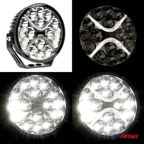 AMiO Krachtige LED-verrijlamp PRO-serie AMiO-03871 Verstraler Spot Robuust Offroad