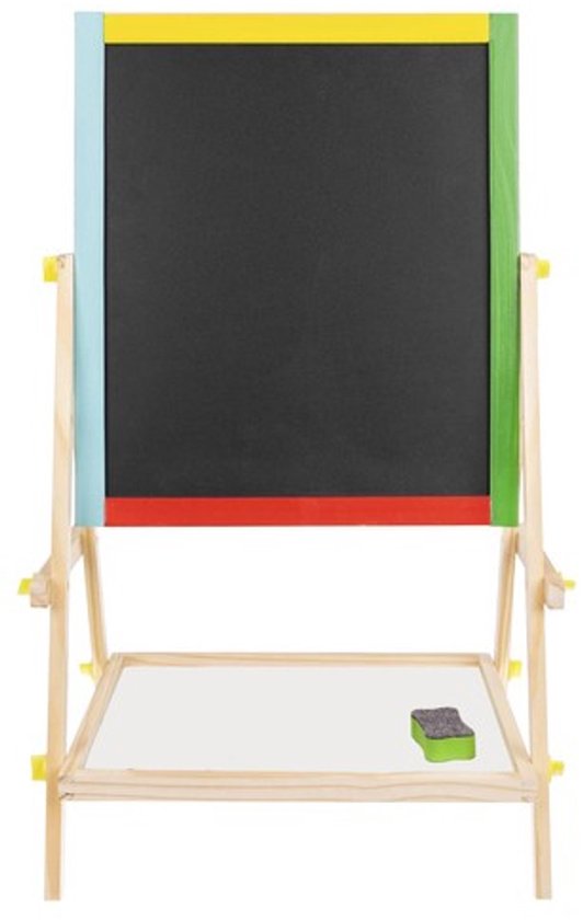 KRUZZEL Dubbelzijdig magnetisch roterend krijt- en whiteboard - Inclusief accessoires
