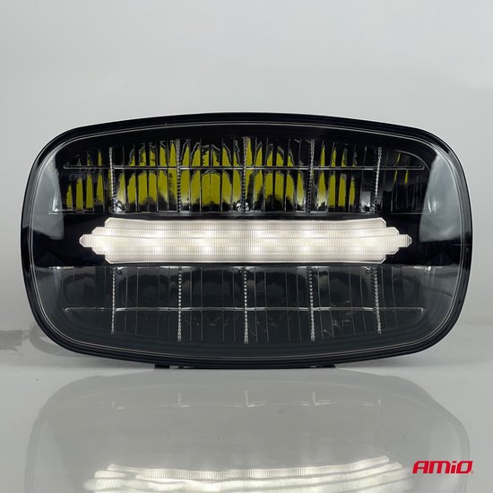 AMiO LED Werklicht Verstraler Ovaal 109W 12V-24V Lange-afstandslamp met Positielicht voor Vrachtwagen, Offroad, Bouw en Landbouw