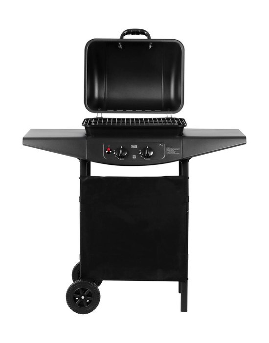 Teesa TSA0080 - Gasbarbecue BBQ 2000 met twee branders en onderstel